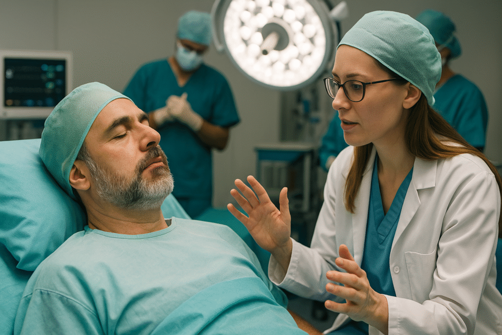 Hypnosis before brain surgery
