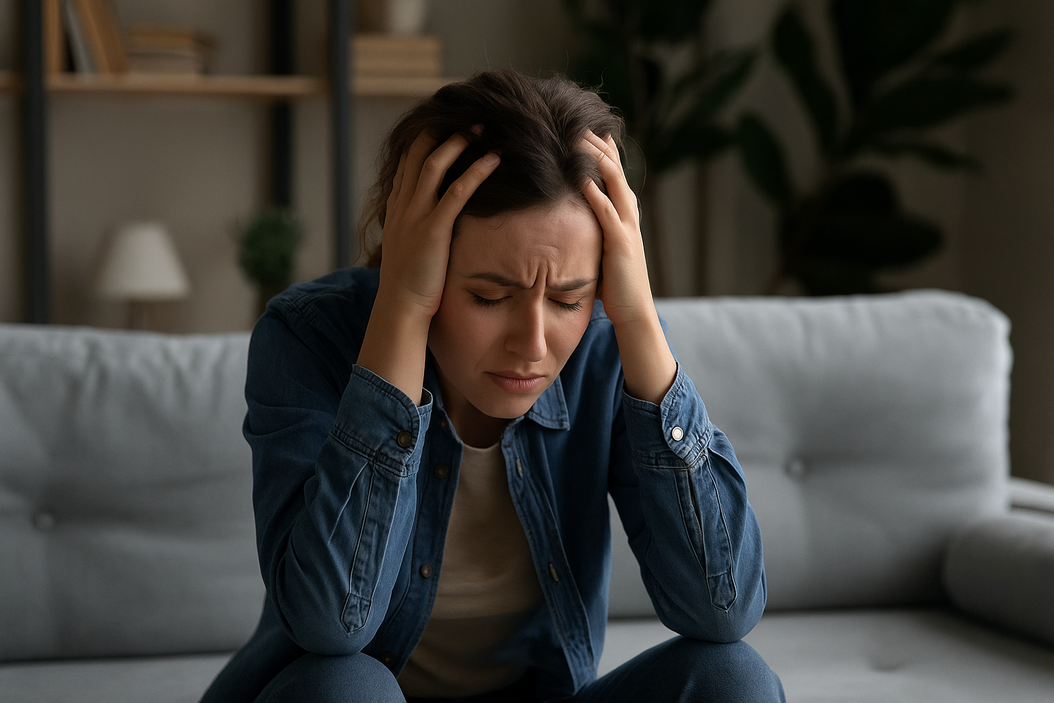 a woman with ptsd