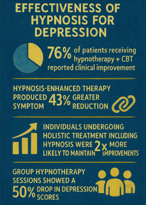 statistics on hypnosis and depression